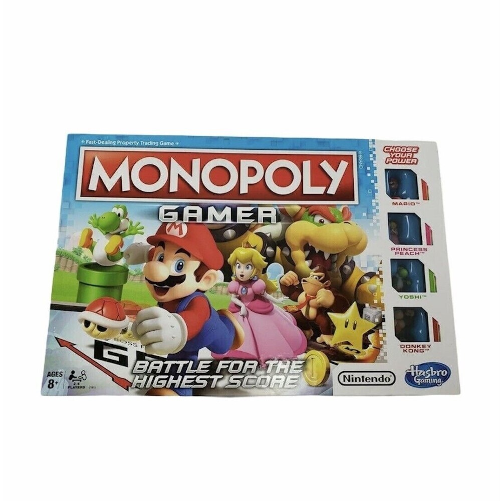 Monopoly Gamer Nintendo Mario Brothers Battle For Highest Score New Hasnbro